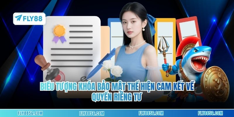 Biểu tượng khóa bảo mật thể hiện cam kết về quyền riêng tư